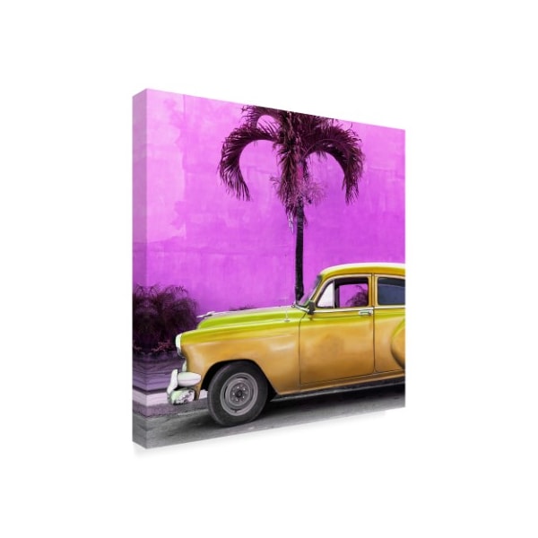 Philippe Hugonnard 'Beautiful Retro Golden Car' Canvas Art,14x14